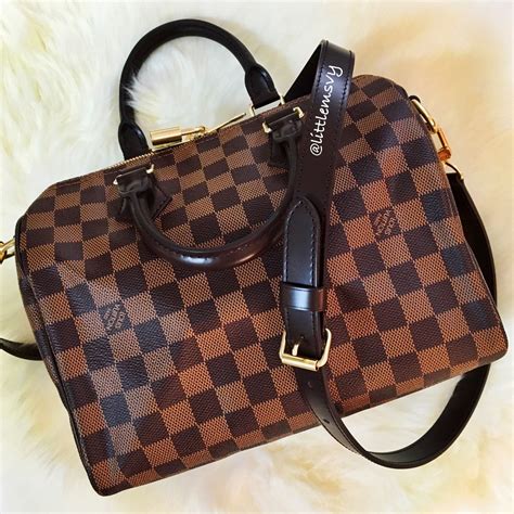 louis vuitton speedy bandoulière 25 damier ebene|louis vuitton speedy 25 measurements.